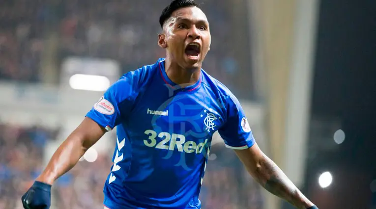 Alfredo Morelos, delantero colombiano de Rangers.
