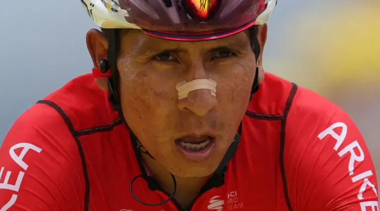Nairo Quintana con el Arkea en una etapa del Tour de Francia 2022