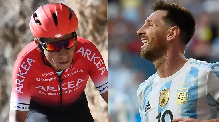 Nairo Quintana y Messi