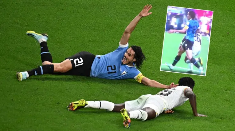 Video del penalti contra Cavani en Uruguay vs Ghana