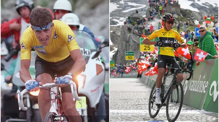Perico Delgado y Egan Bernal