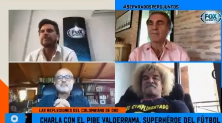 Pibe Valderrama y Oscar Ruggeri en Fox Sports