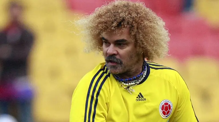 Pibe Valderrama con la selección Colombia