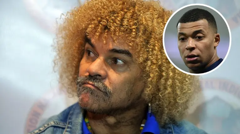 Pibe Valderrama y Kylian Mbappé
