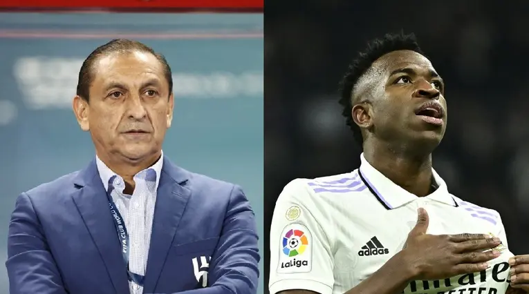 Ramón Díaz y Vinícius Jr.