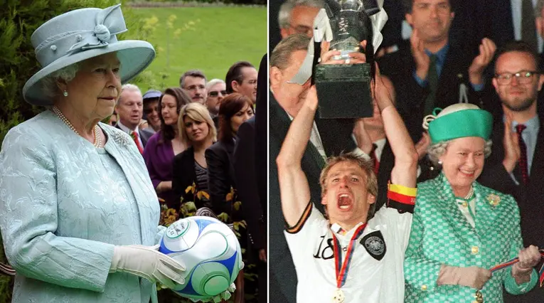 Reina Isabel II - Mundiales de fútbol