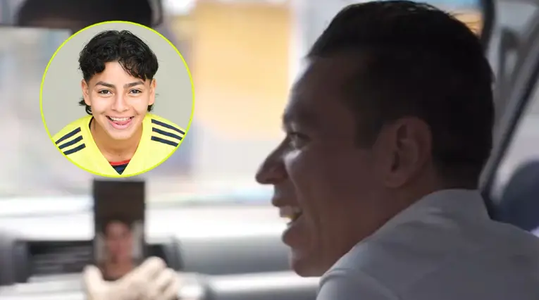 Rigo hace videollamada con Yésica Muñoz de la Colombia Sub 17