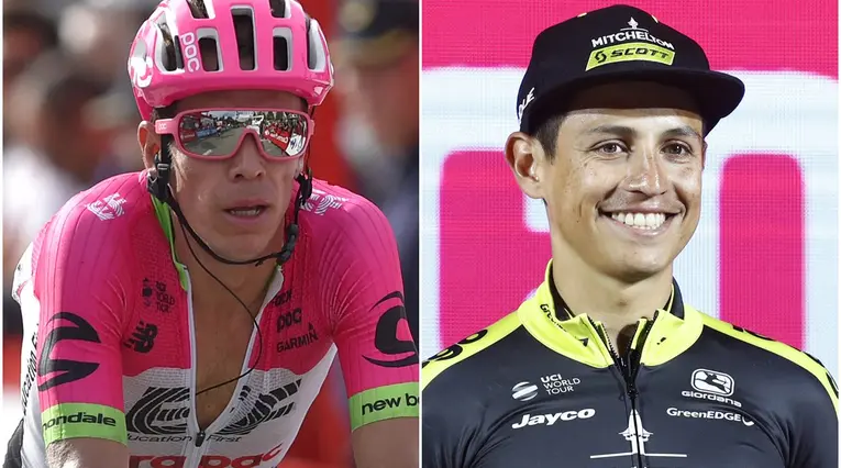 Rigoberto Urán y Esteban Chaves