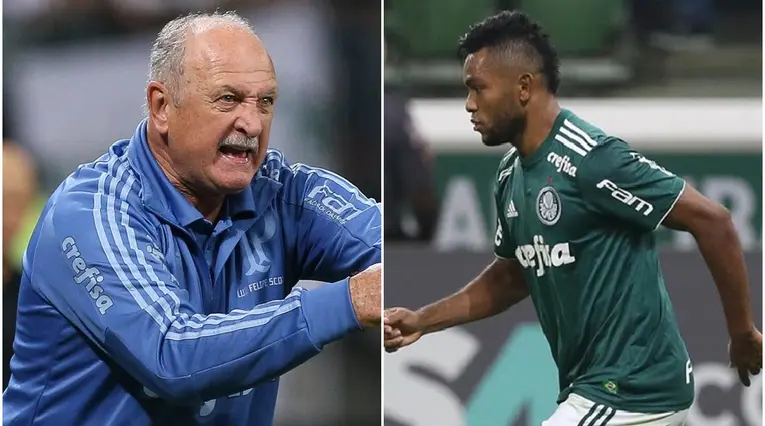 Luiz Felipe Scolari y Miguel Ángel Borja 