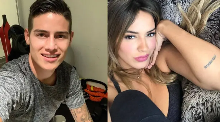James Rodríguez y Shannon de Lima