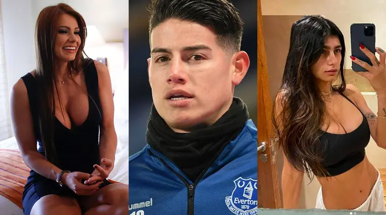 James Rodríguez, Esperanza Gómez, Mia Khalifa