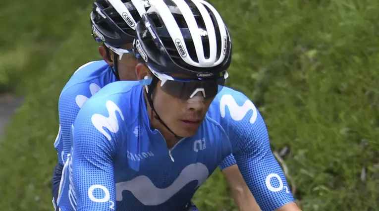 Miguel Ángel 'Supermán' López, ciclista del Movistar