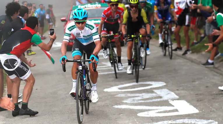 Miguel Ángel López en la Vuelta 2018 