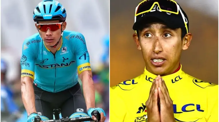 Miguel Ángel López y Egan Bernal