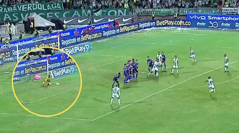 Salvada de Juanito Moreno en la final entre Nacional y Millonarios