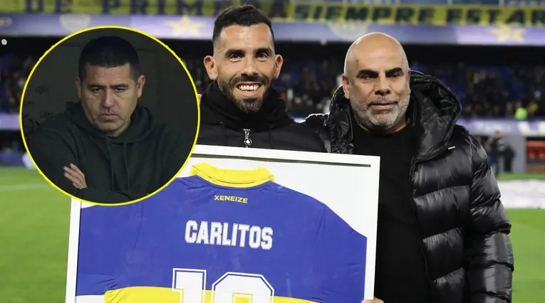 Tévez- Riquelme y Chicho Serna