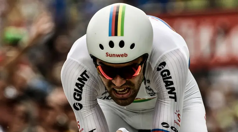 Tom Dumoulin, ganador de la contrarreloj individual en el Tour de Francia