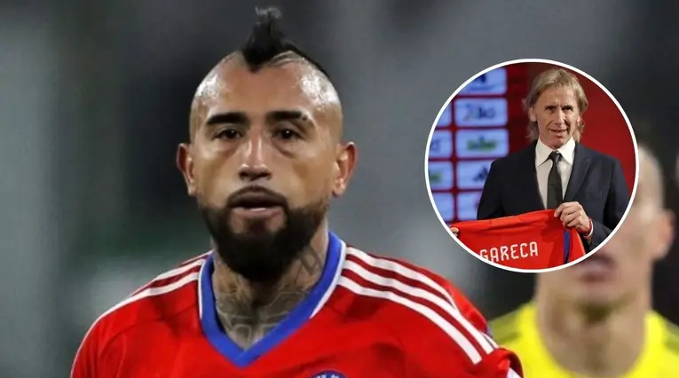 Arturo Vidal y Ricardo Gareca en la selección de Chile