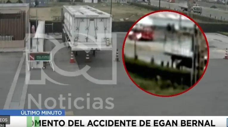 Video del accidente de Egan Bernal