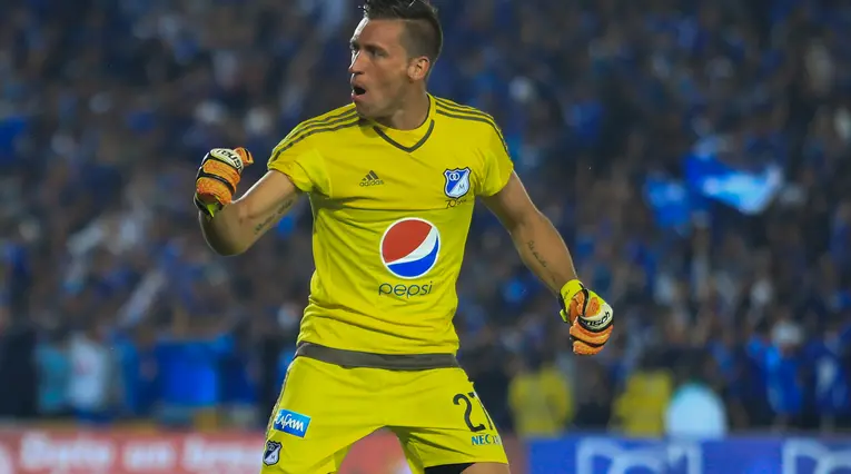 Nicolás Vikonis en su etapa como arquero de Millonarios
