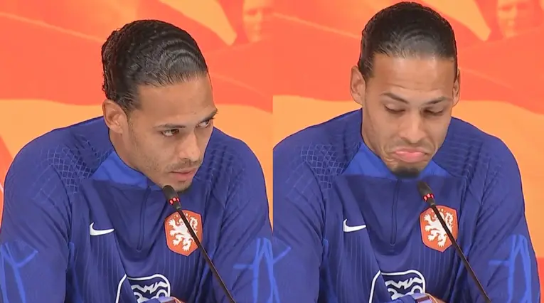 Virgil Van Dijk en rueda de prensa previo al partido con Argentina en el Mundial de Qatar 2022