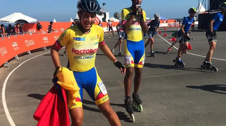 María José Quiroz, patinadora colombiana