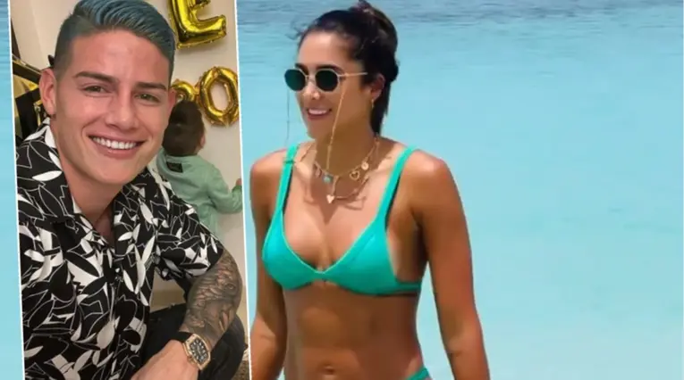 James Rodríguez y Daniela Ospina