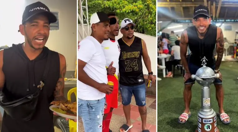 Wilder Medina jugando un amistoso en Flandes, Tolima