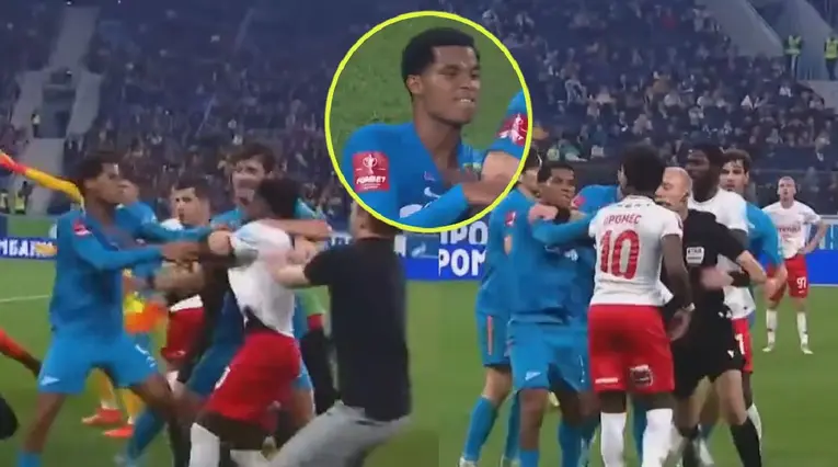Wilmar Barrios protagoniza fuerte pelea en el fútbol de Rusia