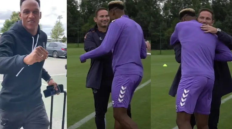 Yerry Mina inicia pretemporada en Everton