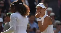 Angelique Kerber emocionada tras ganar el Campeonato de Wimbledon 2018 a Serena Williams 