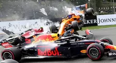 Nico Hülkenberg (Renault) provocó accidente en el GP de Bélgica 