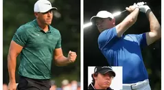 Brooks Koepka y Rory Mcilroy, dos de los pegadores fuertes del PGA Tour.