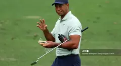 Tiger Woods entrena para su posible regreso en Augusta.