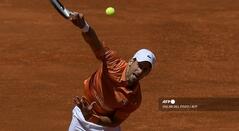 Novak Djokovic en su victoria en el Master de Madrid.