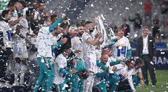 Real Madrid celebrando su título de campeón de la Champions 2022
