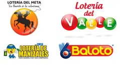 Resultados de las loterías de Meta, Valle y Manizales