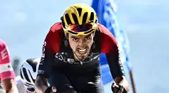 Daniel Martínez en una de las 21 etapas del Tour de Francia 2022
