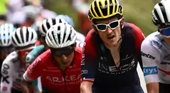 Nairo Quintana y Geraint Thomas en una etapa del Tour de Francia