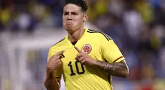 James Rodríguez marcó el primer gol de Colombia ante Guatemala