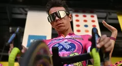 Rigoberto Uran en una de las etapas de la Vuelta a España