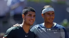 Carlos Alcaraz y Rafael Nadal