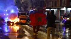 Actos vandálicos en Bruselas tras el partido Bélgica-Marruecos