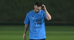 Entrenamiento de Messi con Argentina
