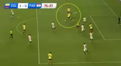 Gol Falcao en el Colombia vs Paraguay