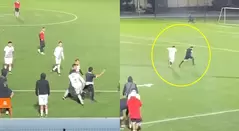 árbitro golpeado por un jugador en pleno partido