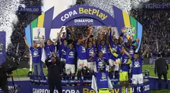 Álvaro Montero - Celebración Copa BetPlay