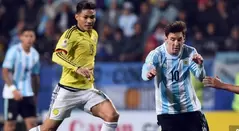 Teófilo Gutiérrez y Lionel Messi