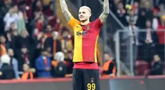 Icardi celebra un gol de Galatasaray