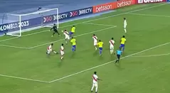Segundo gol Perú vs Brasil Sudamericano Sub 20